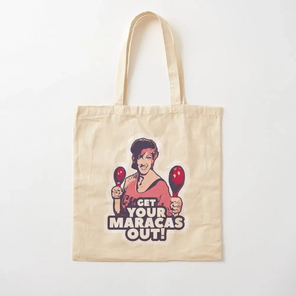 

miranda hart - get your maracas out- quotes-pop art Tote Bag Reusable bags shopper bag women foldable reusable bag