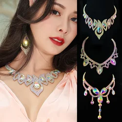 Belly Dance Necklace Rhinestone Chain Female Adult High-End Stage Profession Performance Competition Accessories
