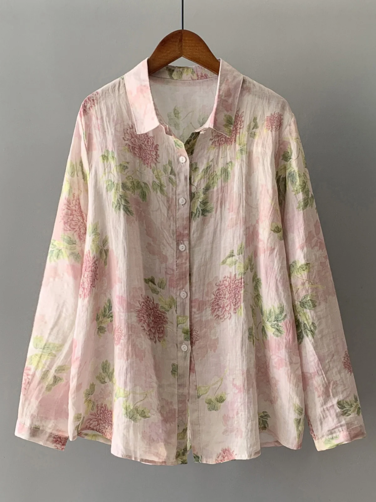 

Женский модный длинный открытый кардиган Sve, топ розового цвета, универсальная хлопковая одежда большого размера, антивозрастная шелковая одежда