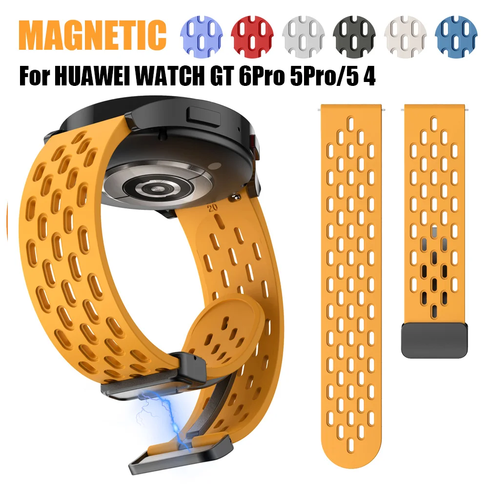 Silikonband geeignet für Huawei Watch GT 6 Pro 46 mm Smart Watch Band kompatibel für Huawei GT 5 Pro 46 mm/GT 5 4/Watch 5 4 46 mm