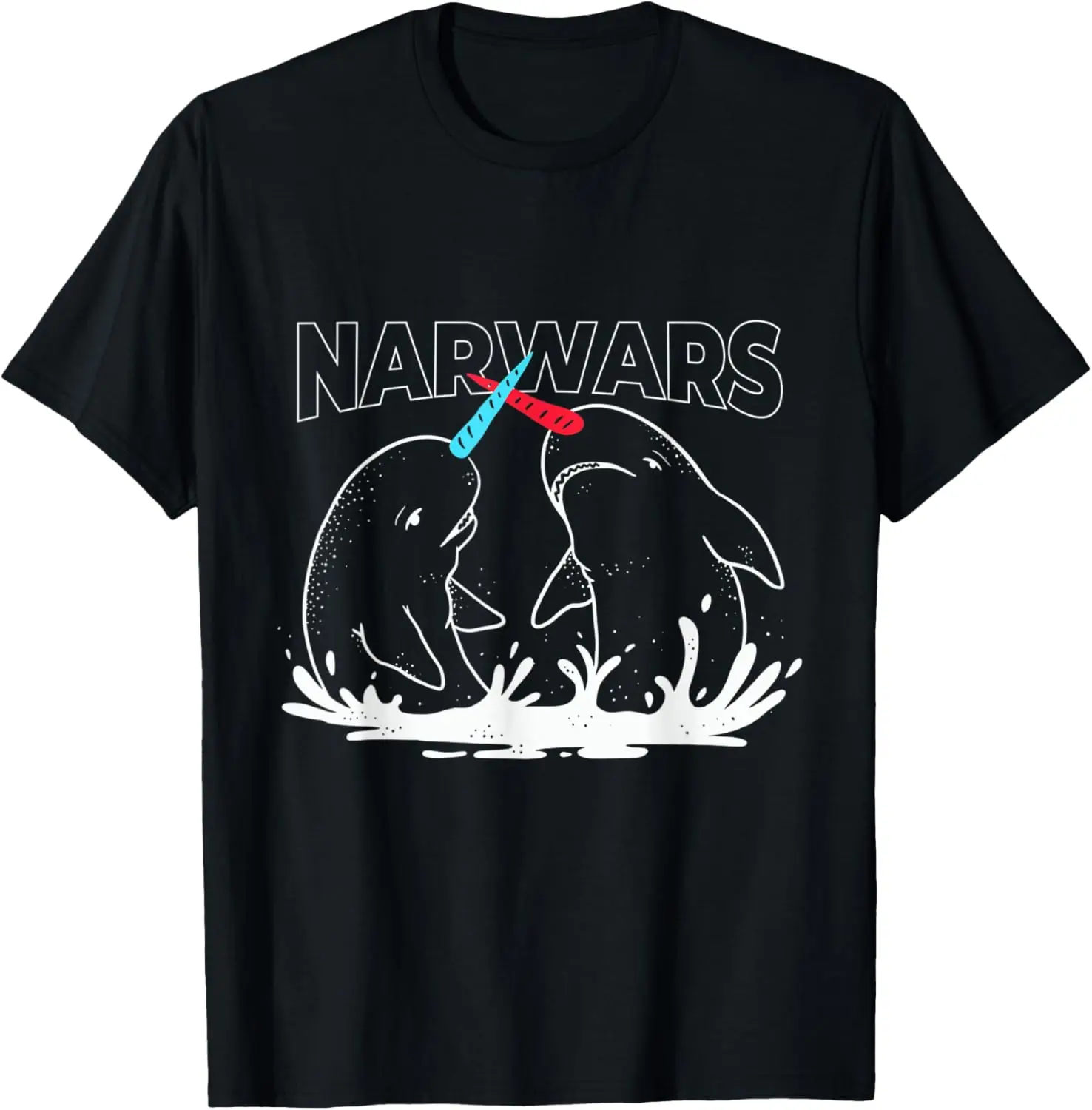 

Narwars Funny Narwhal Graphic Design T-Shirt