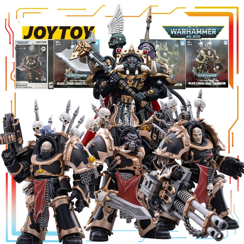 

JOYTOY Original Warhammer 40k Series Chaos Terminator Squad Anime Action Assembly Model Toys Collectible Model Gifts for Boys