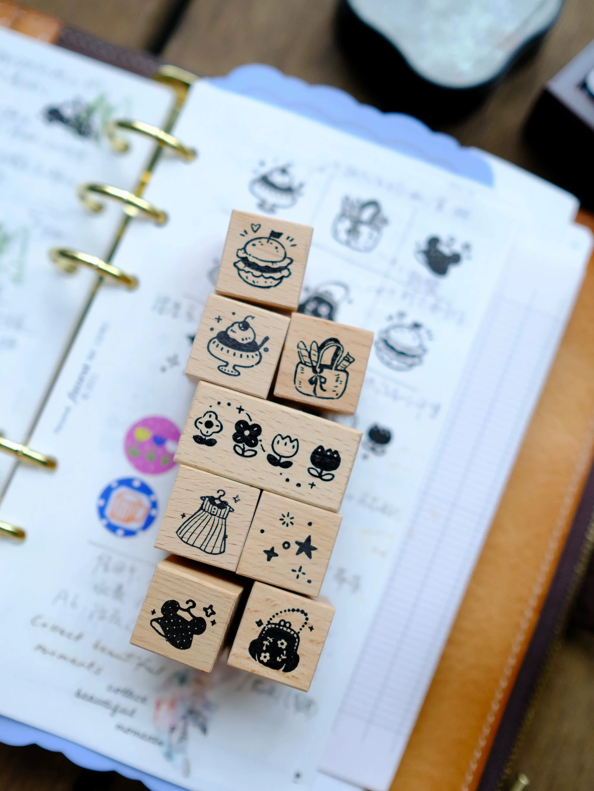 Vintage Little Holidays Wooden Rubber Stamp for DIY Scrapbooking Photo Album Card Making