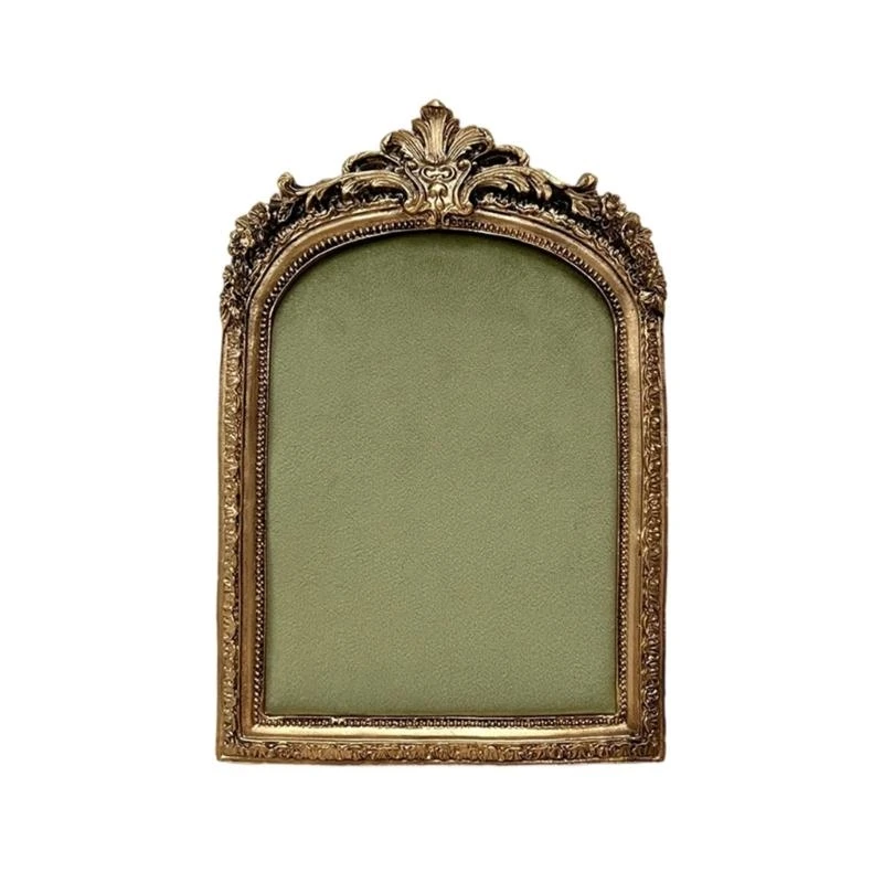 573B Vintage Jewelry Display Frame Antique Flannel Lined Earring Necklace Holder Stand