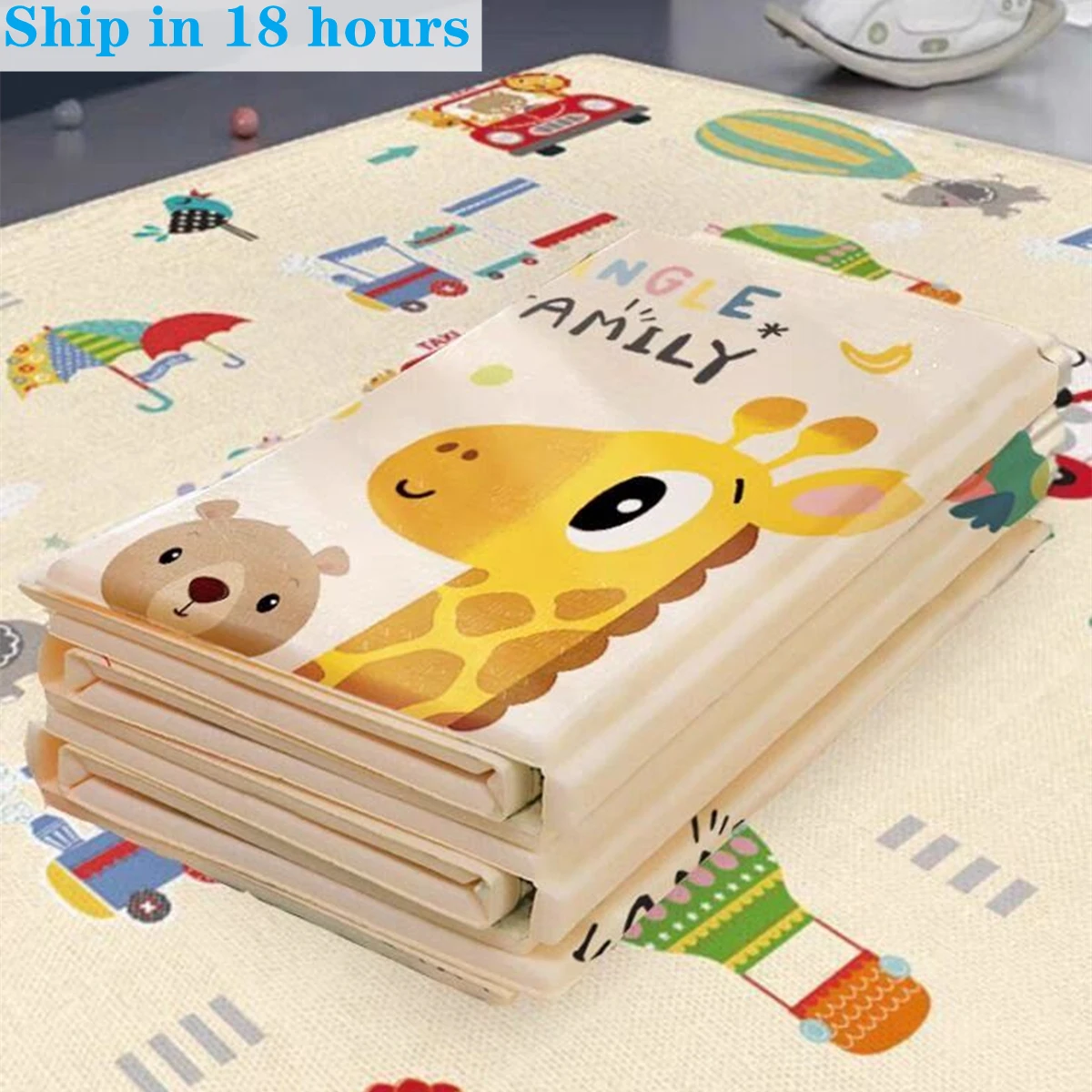 Foldable Non-Toxic Baby Play Mat Educational Children\'s Carpet in The Nursery Climbing Pad Kids Rug Activitys Games Toys 180*100