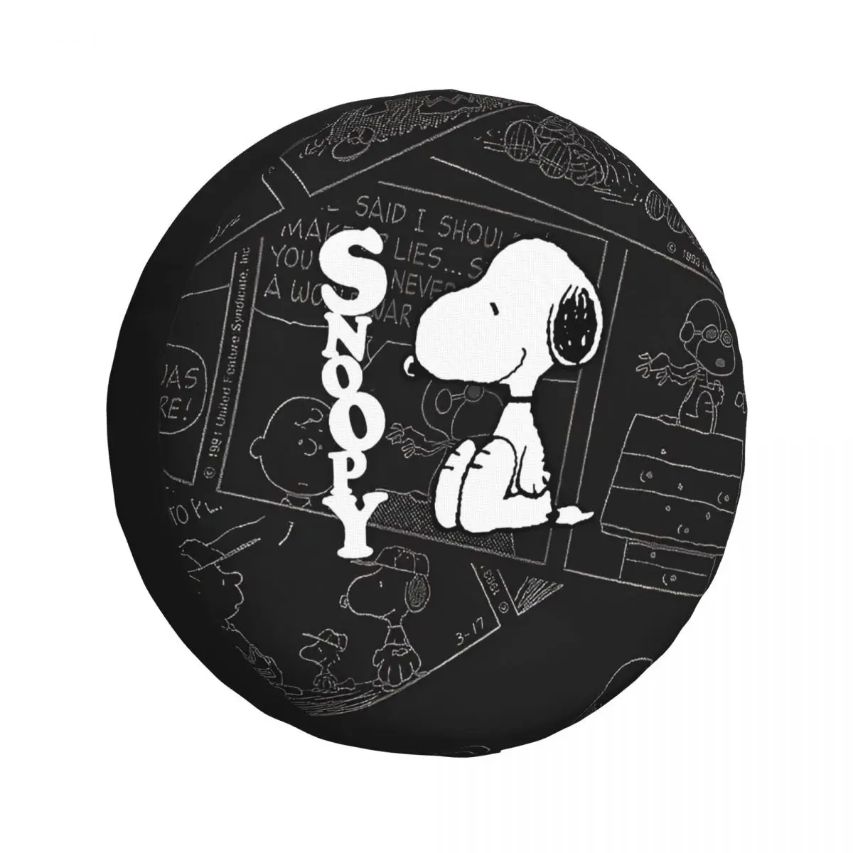 

Snoopy Cute Dogs Woodstock Car Spare Tire Cover Weatherproof Universal Wheel Protectors for RV Off-Road Vehicle