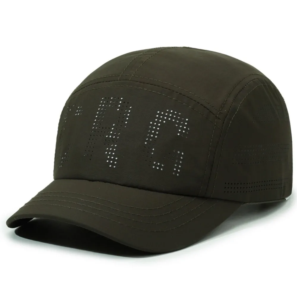 Comfortable Breathable Mesh Baseball Cap Quick Dry Short Brim Dad Hat Casual Sun Protection Hiking Hat Outdoor