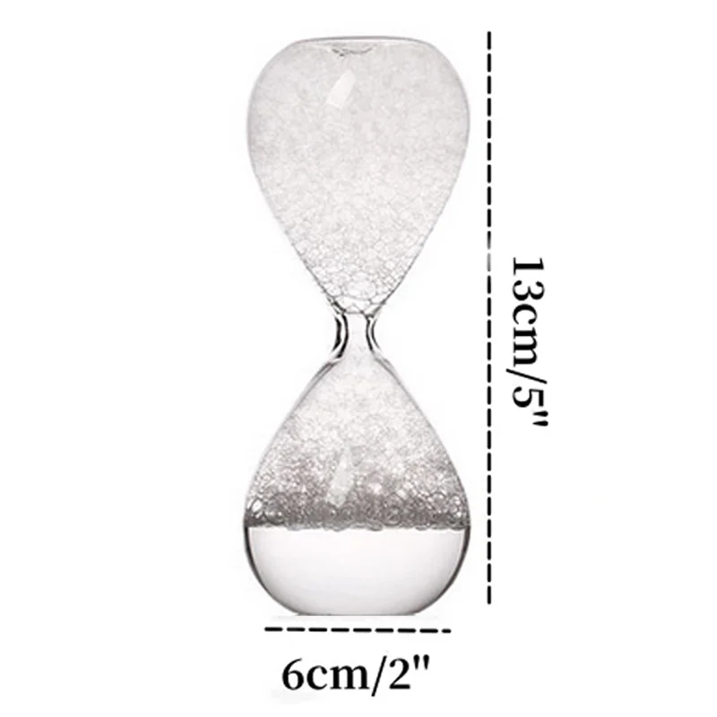 Creativo Liquid Bubble clessidra orologio minimalismo moderno decorazione della casa Sandglass Water Liquid Drift Bottle Glass Fun Gift