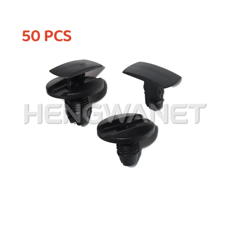50Pcs Car Bumper Rivet Fender Fixed Clamp Retainer Wheel Arch Mounting Trim Clip Fasteners For PEUGEOT Citroen 206 207 307 308