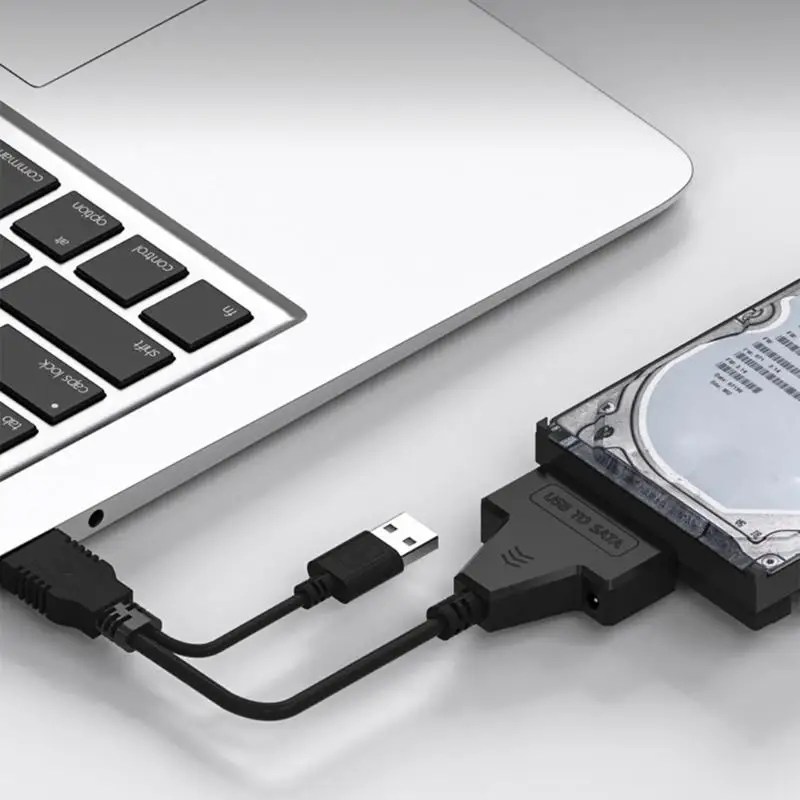 Y1UB Plug and Play Double USB3.0 to Serial ATA Converter Cable DC12V Backup Power Supply Support for Multiple Devices