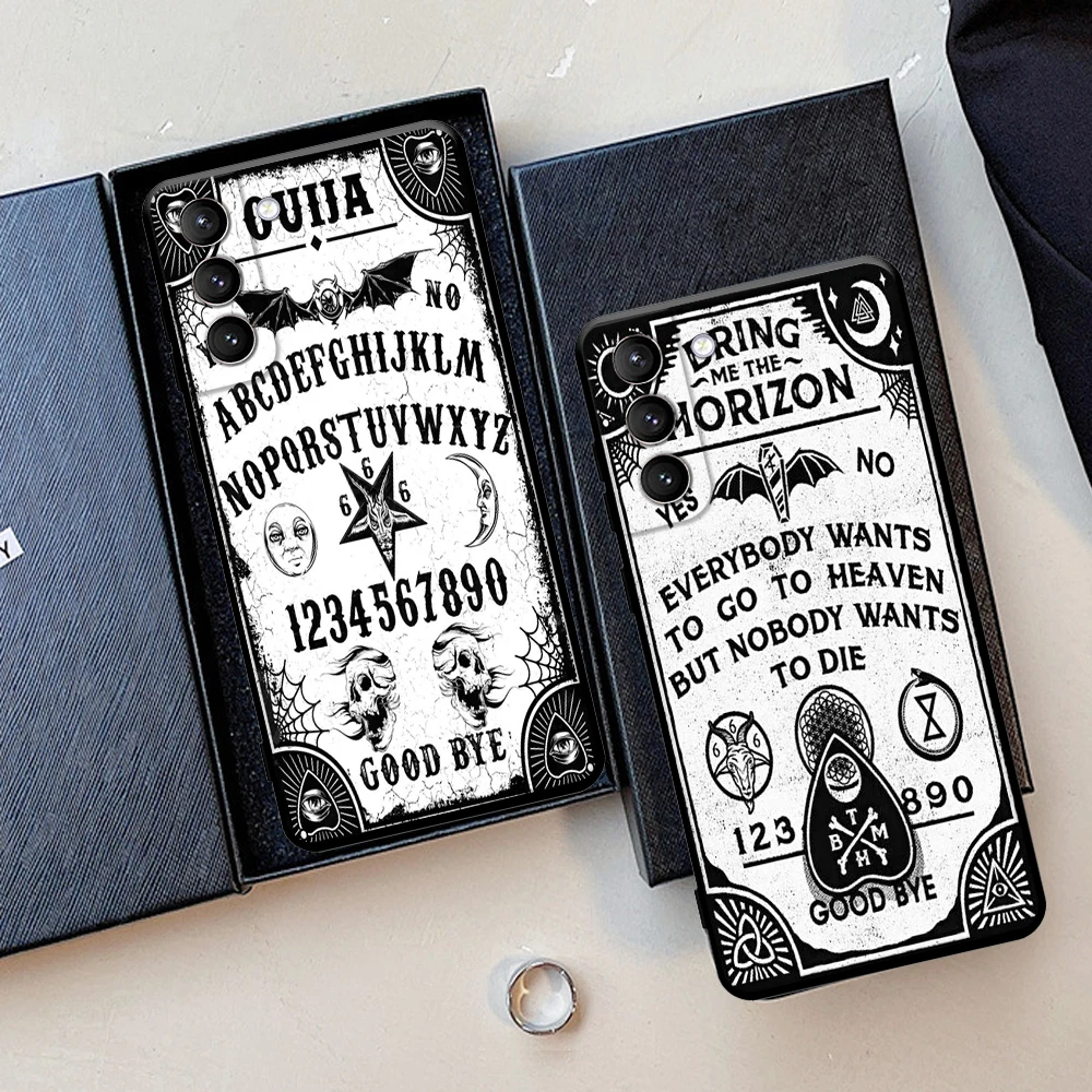 Great BMTH Ouija Board BnW Phone Case for Samsung S22 S21 S20 Pro Plus Ultra S10 S9 S8 Note 20 10 9 Ultra Phone Bumper Covers