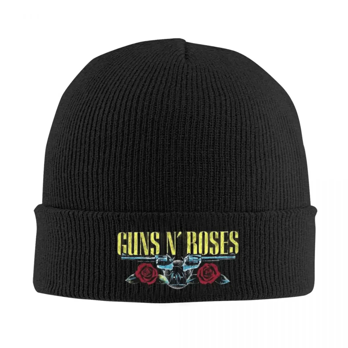 Guns N Roses Knitted Hat Beanies Winter Hat Warm Color Heavy Metal Punk Caps for Men Women