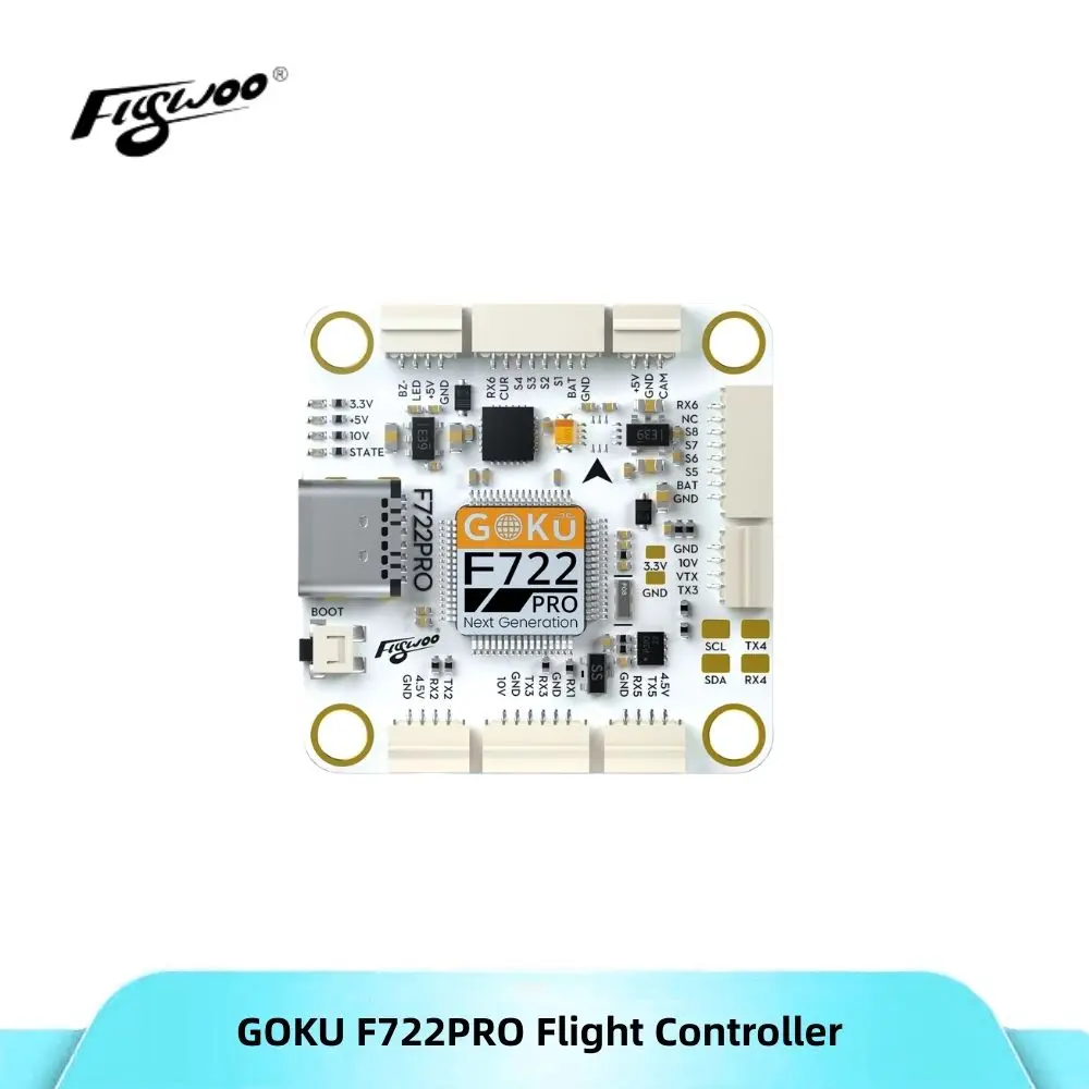

Flywoo GOKU F722 PRO V2 30x30 Flight Controller Plug-and-Play with 16MB Black Box and Modular Installation for fpv drone diy