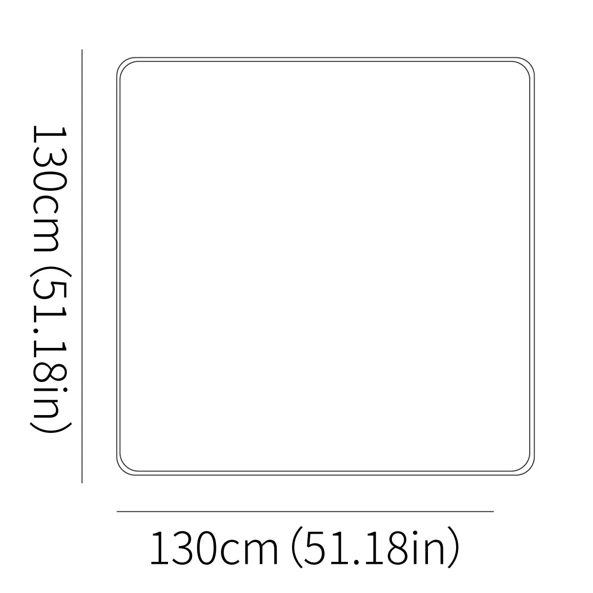 سجادة سبلات 130 × 130 سم - واقي أرضية للكرسي المرتفع الداخلي قابل للغسل ومضاد للانزلاق، سجادة لعب محمولة في الهواء الطلق #2