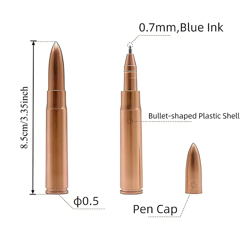 10pcs Novel Ballpoint Pens – Plastic Appearance Novelty Pens, Suitable for Military Fans, Party Favors, Office Gifts, Tactical D