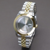 silvery And Gold 36mm/40mm Watch Cases Bracelet Parts For Seiko Nh34 Nh35 Nh36 Nh38 Miyota 8215 Movement 28.5mm Dial Explorer