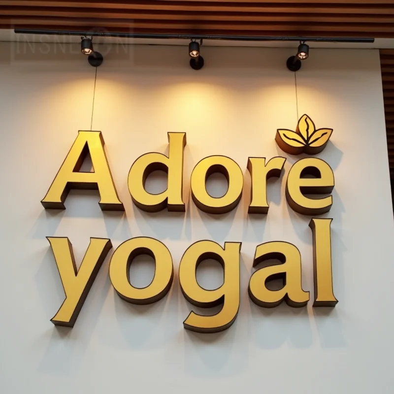 Custom Made 3D Metal Letters For Outdoor Business Signage Weatherproof Storefront Sign For Retail Restaurant Office