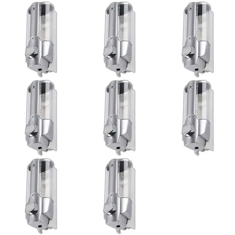 

【FITTING】8X Soap Dispenser, Hand Dispenser Wall Mounted, Hand Gel Dispenser Manual 350Ml, Shower Gel, Shampoo Dispensers