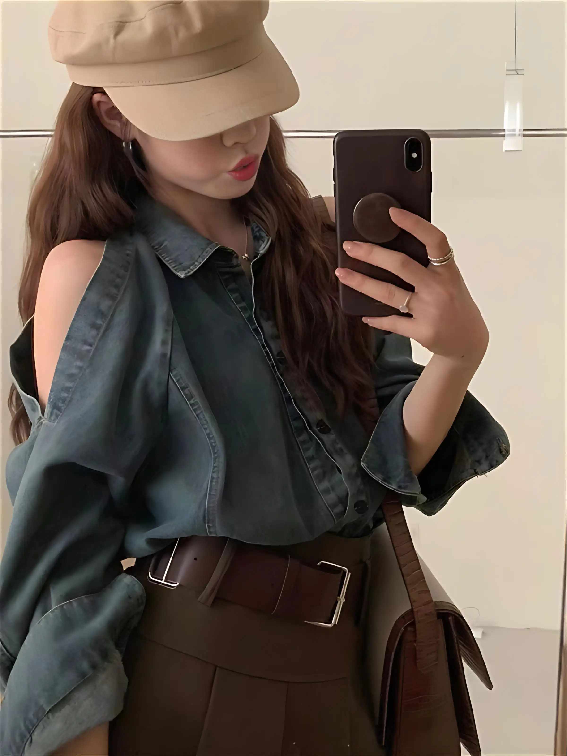 Abrigos vaqueros largos para mujer, primavera juvenil, Tweed, cinturón, Festival a juego, encaje en capas, fajas raglán de estilo francés, dopamina