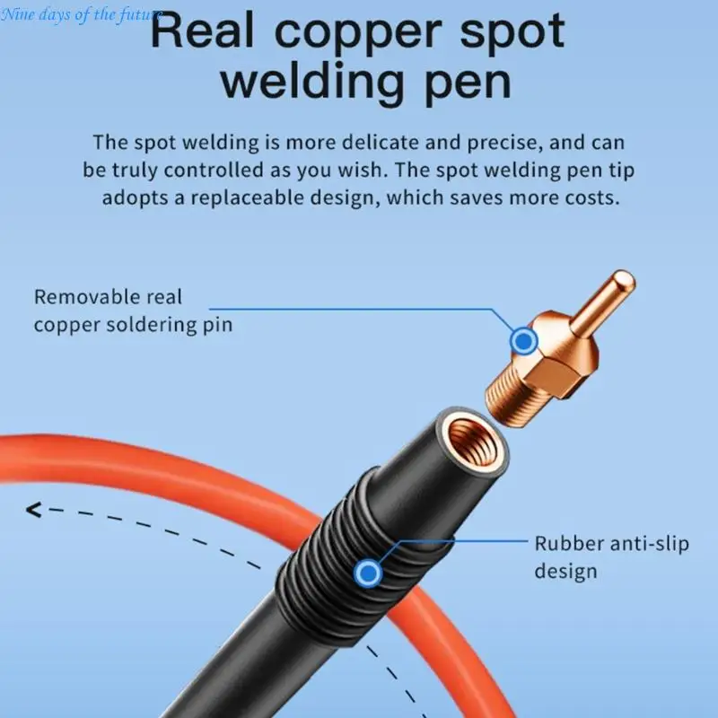 Spots Welder Handheld 8000mAh Digital Spots Welding18650 Battery Welding Machine E65A