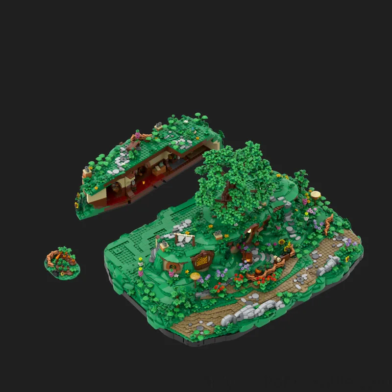 2755 قطعة سلسلة سيد الخواتم Shireses حقيبة نهاية قاعدة أصيلة Moc لتقوم بها بنفسك اللبنات ألعاب عيد ميلاد هدية لمحبي الخيال