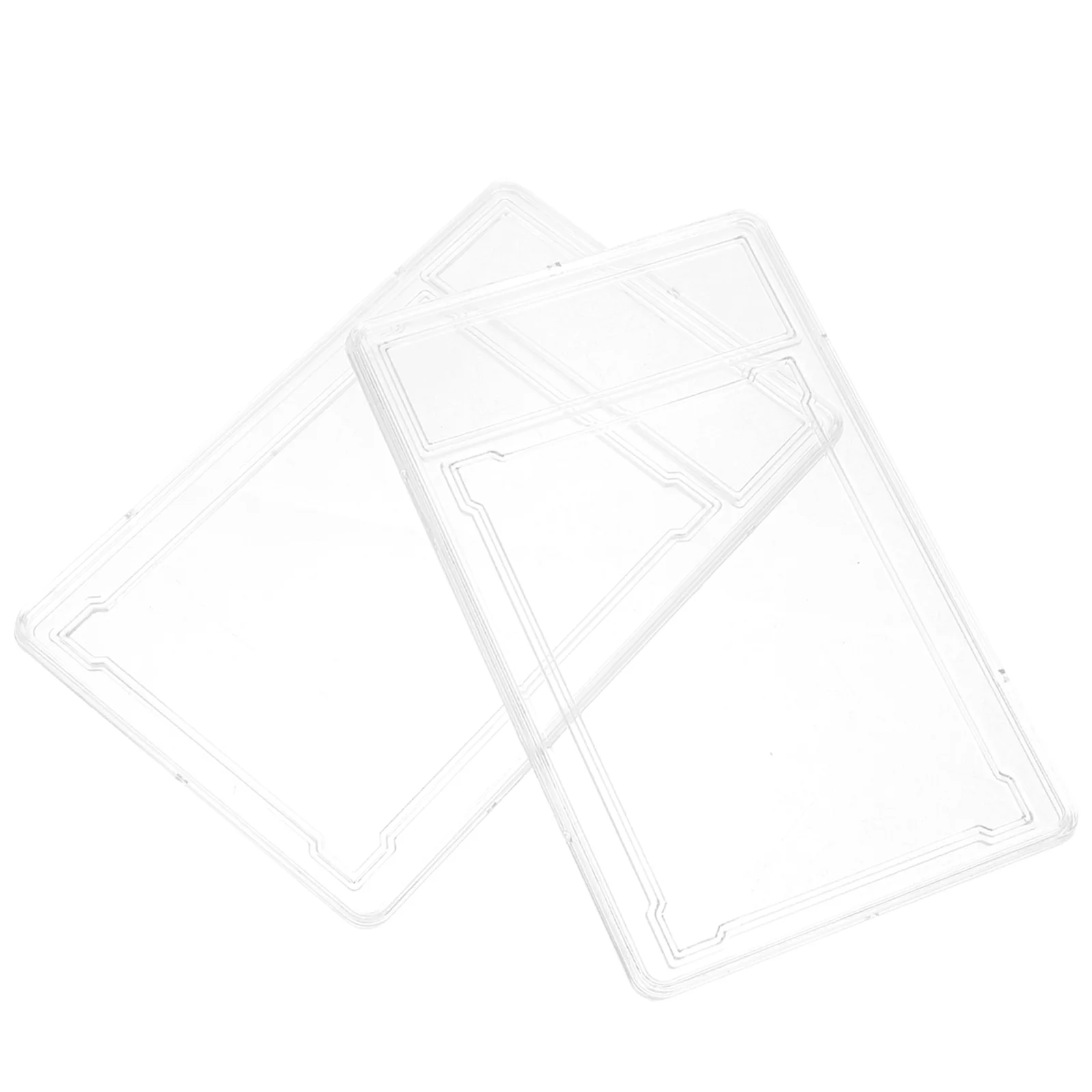 2 Stück Sammelkarten-Schutzhüllen, 61 x 88 cm, durchsichtige Kunststoffhüllen, Standardgröße, Spielkartenhalter, schützendes transparentes Foto