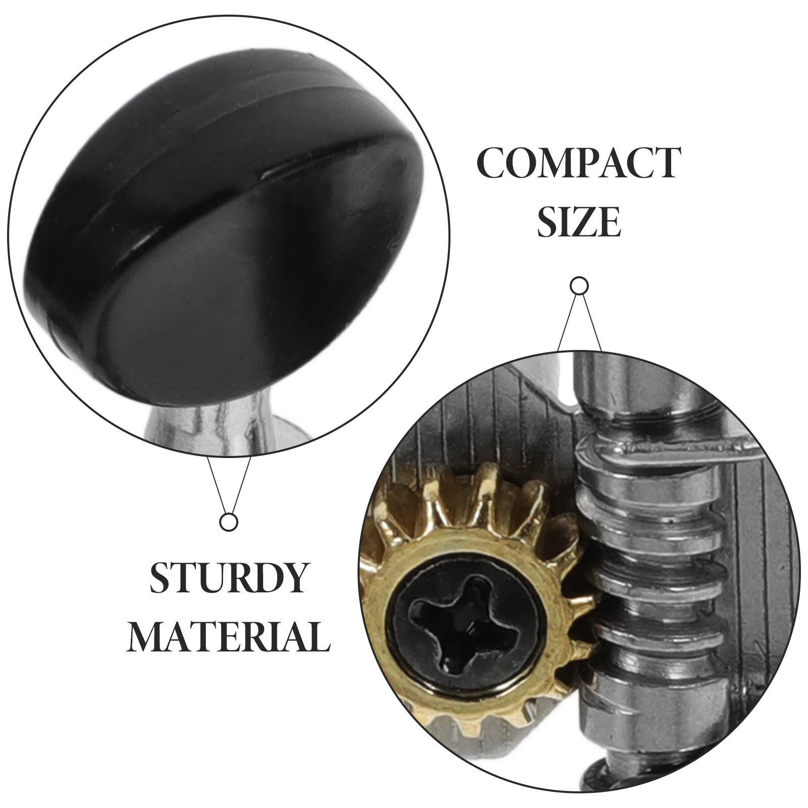 

4pcs Ukulele Tuning Pegs Solid Plastic Steel Plate Scratch Resistant For Ukulele Guitar 4-String Instruments Head Tuners