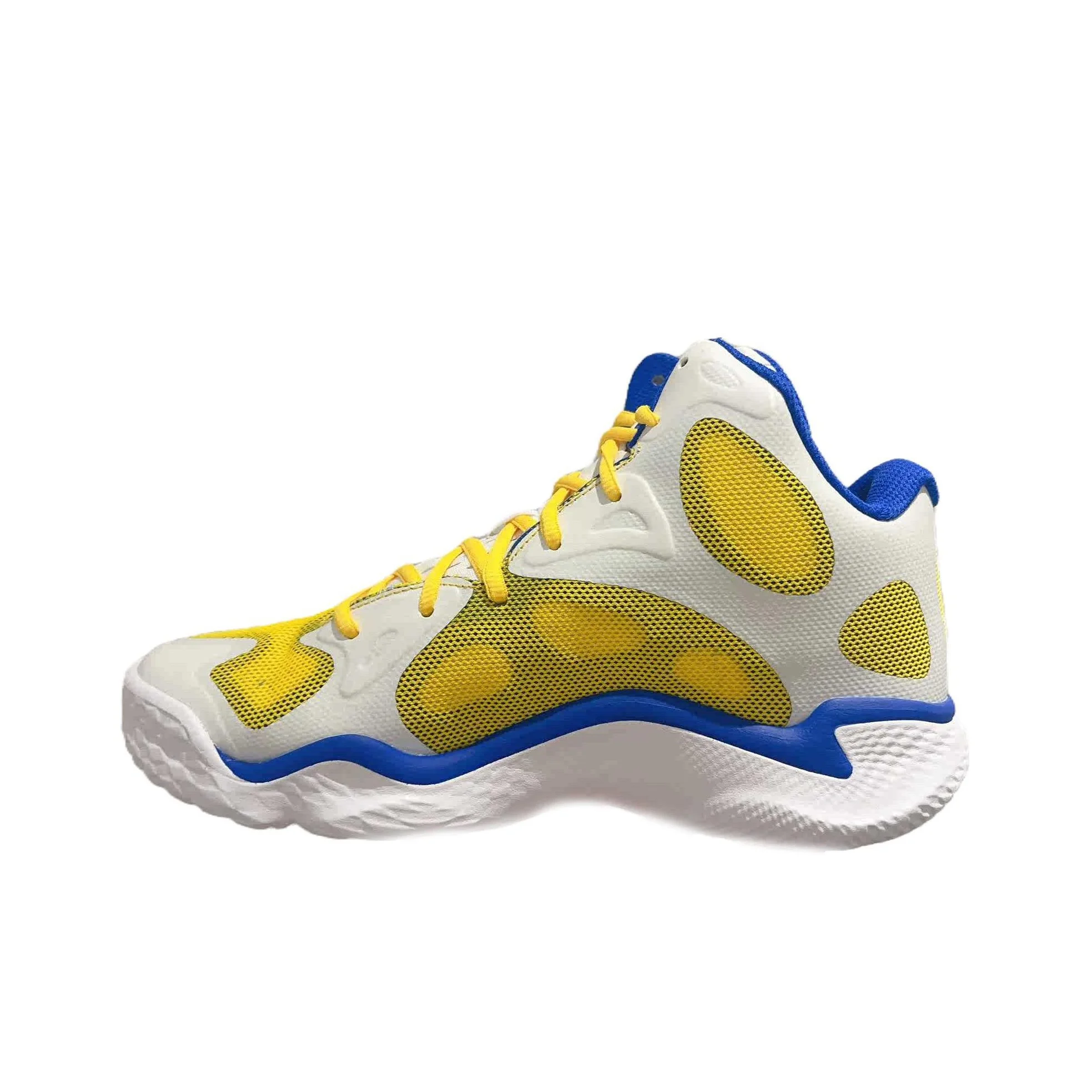 Under Armour Curry Spawn FloTro Basketball Shoes Men's Mid Top Yellow 3026640-100