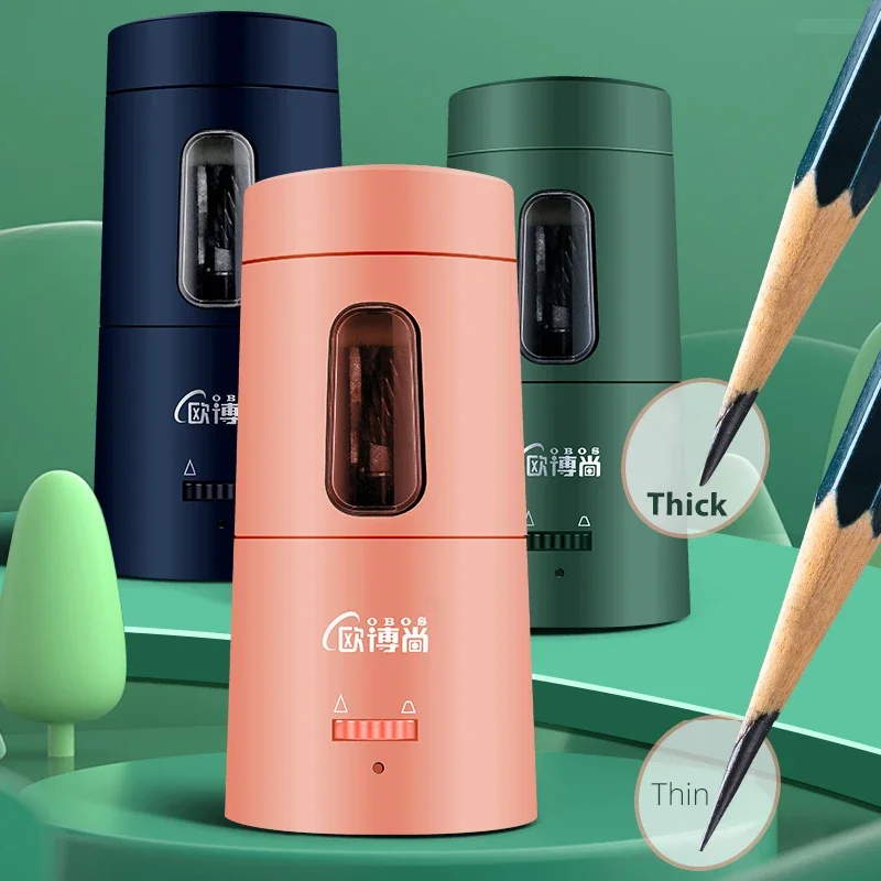 Creative Automatic Electric Pencil Sharpener USB Charging Fast Sharpen Colored Pencils Sketch Student School Supplies Stationery