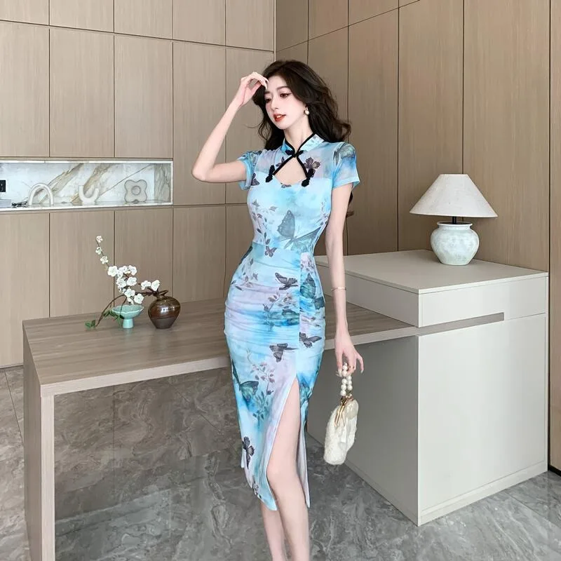ชุดกระชับสัดส่วนเอวสูงผ้าตาข่ายสำหรับผู้หญิงสาวสวย สไตล์จีน รุ่นอีลี่ ออทัมน์ วินเทอร์ อัลตร้า สลิมมิ่ง ดีไซน์ทันสมัย