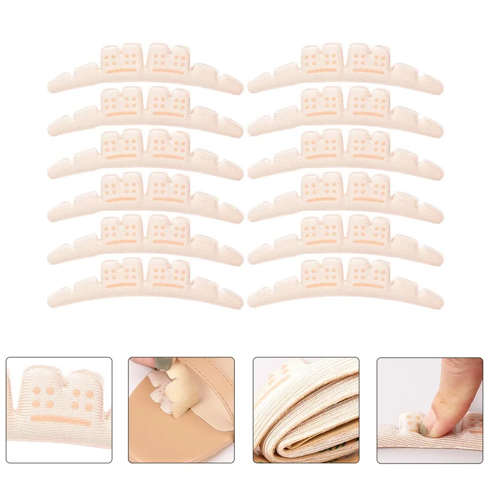 

6pcs Anti-Slip Shoe Pads Front Palm Cushion High Heel Sole Insoles Non-Slip Traction Pads For Boots Ice Soft Foam Sole