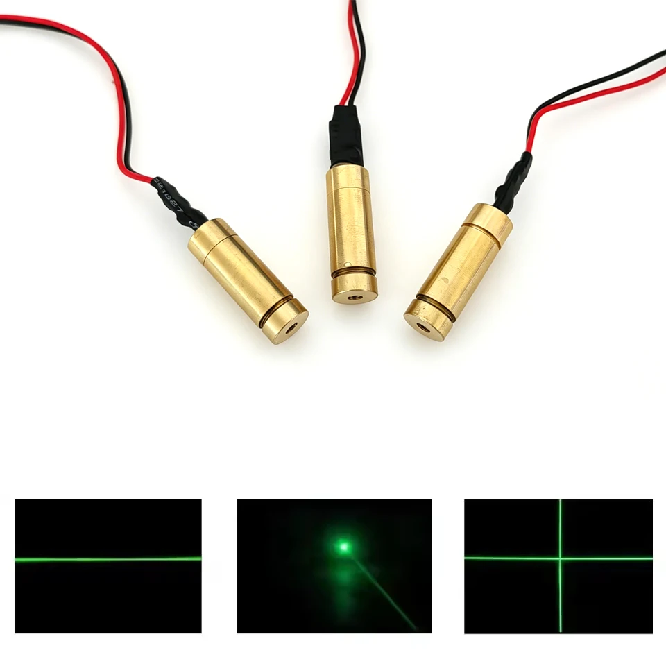 532nm Green Dot/Line/Cross 50mW 100mW Laser Module DIY Woodwork Positioning Locator