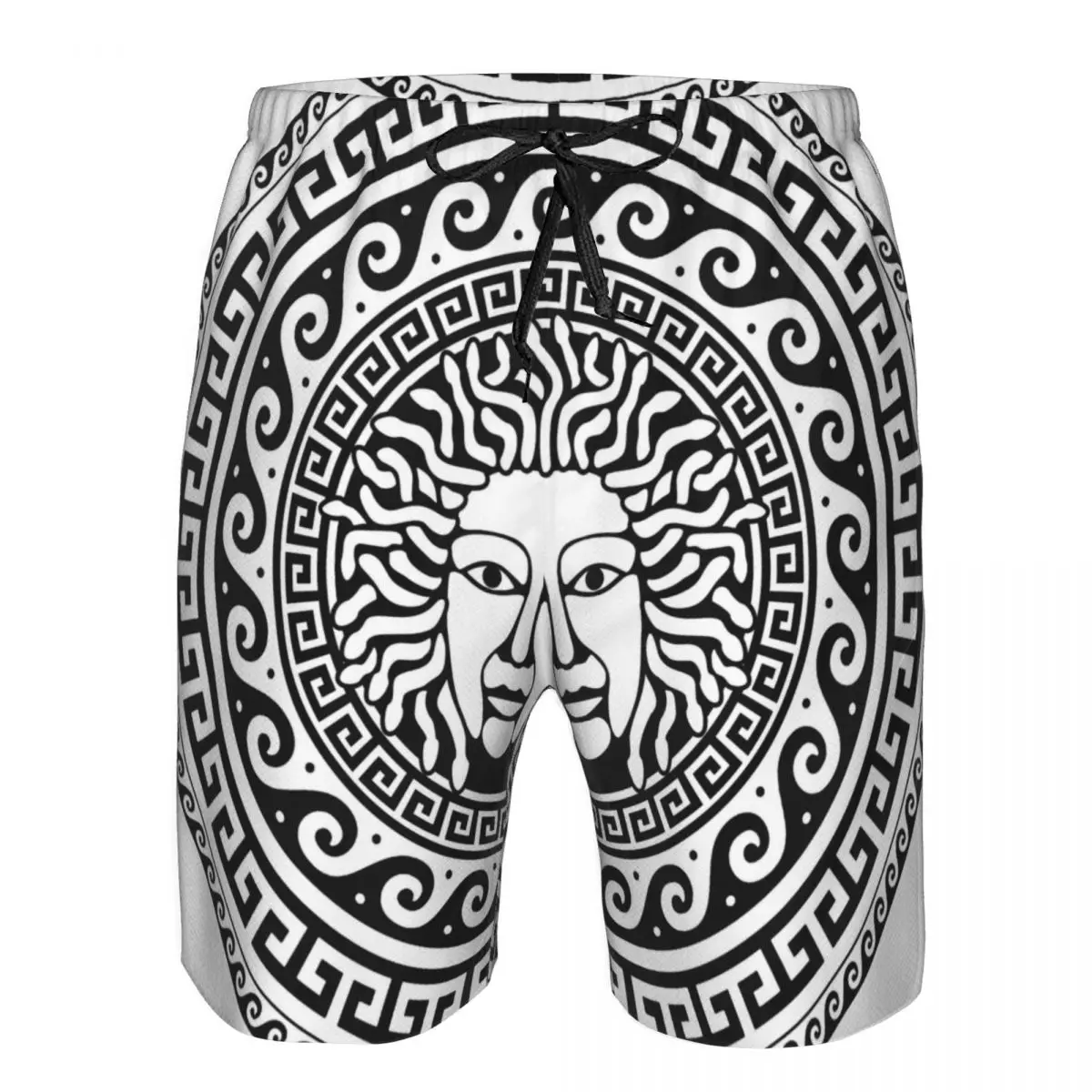 

Mens Swimming Shorts Swimwear Greek Medusa Gorgon Head Patterns Men Trunks Swimsuit Beach Wear Boardshorts