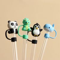 1PC Silicone Straw Plug Splash Proof Drinking Dust Cap Dust-proof Straw Tips Cover Cup Accessory Kitchen Tool Creative Reusable