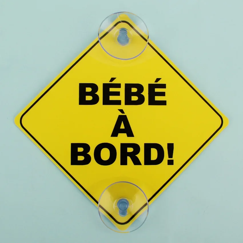 

Eco-friendly 1mm Thick Double-suction Car Sticker Baby On Board Auto Decal Sticky Adhesive Vehicle Sticker