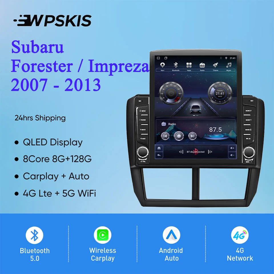 Android 14 8G+128G For Subaru Forester 2007 - 2013 Autoradio Car GPS Navi Audio Video DVD Player PC Tablet Tape Recorder Carplay