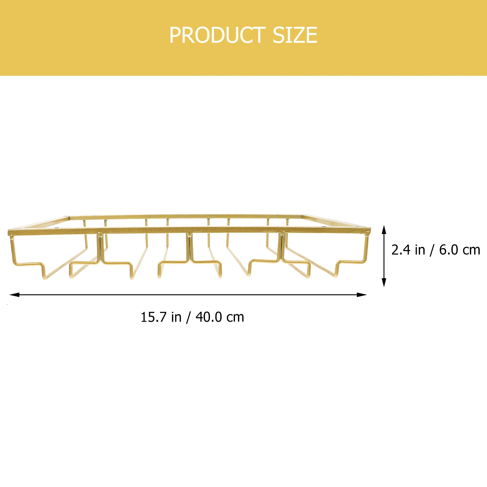 

Wine Cup Holder Under Cabinet Upside Down Drain Water Strong Weighing Ability Elegant Kitchen Bar Decoration Wine Glass Rack