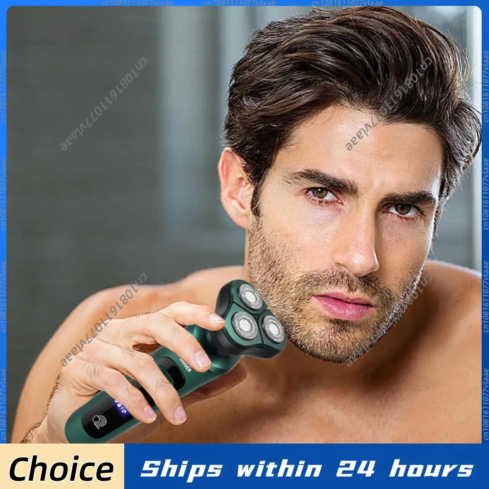 

Men Electric Travel Shaver USB Charging Three-head Floating Razor Washable Rechargeable Shaver Face Beard Trimmer Car Home Razor
