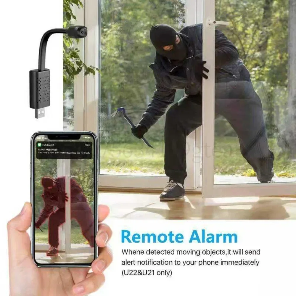 1080P كامل HD صغير ذكي واي فاي USB لتقوم بها بنفسك كاميرا مراقبة في الوقت الحقيقي كاميرا IP AI كشف الإنسان إنذار عن بعد كاميرا للرؤية الليلية