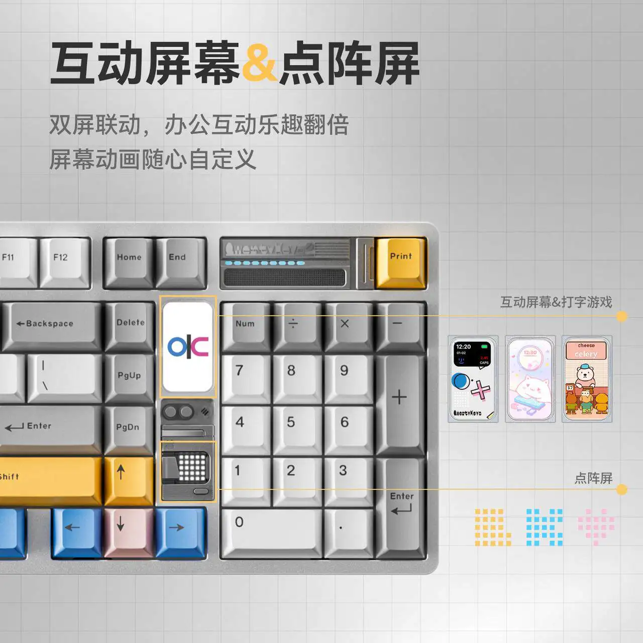 QK100MkCustom QK100M Layout Mechanical Keyboard Bluetooth Tri-Mode Office Gaming Solid Aluminum Case Unique Gift