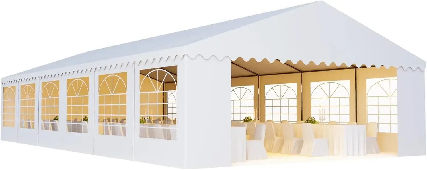 Party Tent 40x20 Heavy Duty Large White Commercial Fair Shelter Wedding Events Canopy Tent White 20x40