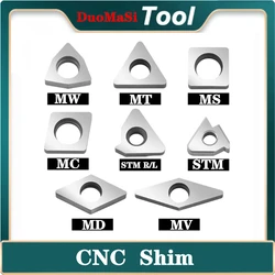 MT1603 MT1604 MV1603 MS1204 MC1204 MD1504 MT2204 MW0603 MW0804 MD1506 Carbide CNC Shim Seat Knife Pad for Holder spare parts