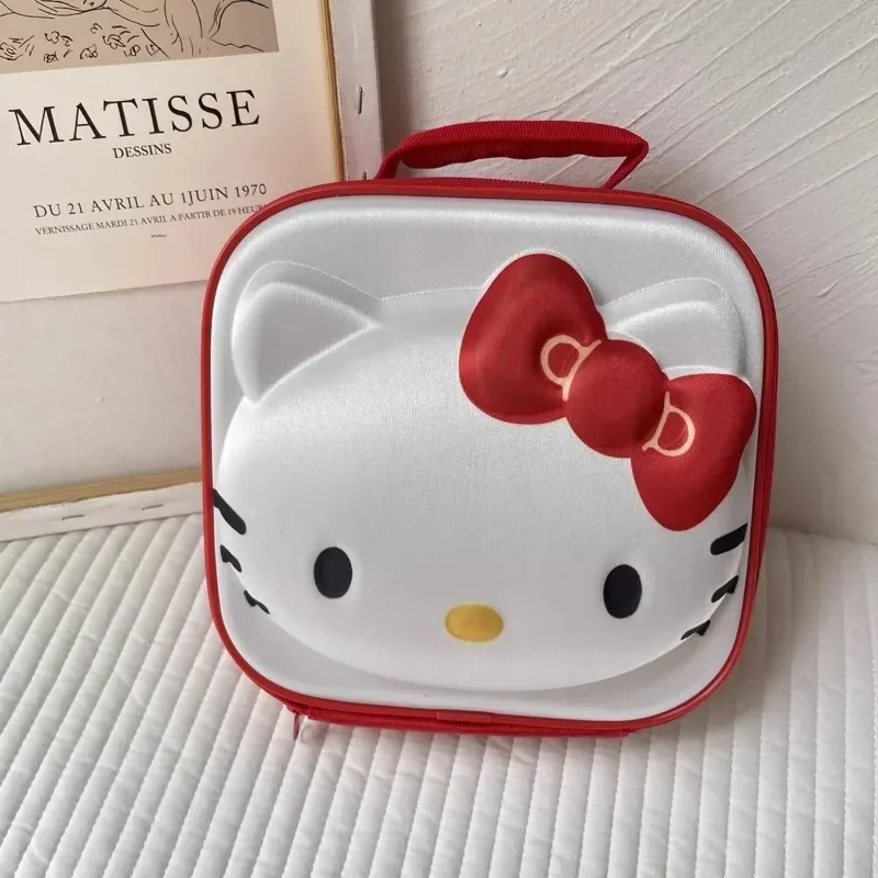 Ins Korean Cute Girl Cartoon Kitten Handheld Makeup Bag Portable Picnic Organizing Bag