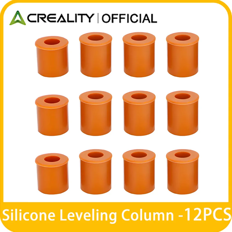 12PCS Creality Ender 3 Hot Bed Leveling Column Silicone Solid Solid Spacer 8PC Long+4PC Short for CR-10 3D Printer Heat Bed Leve