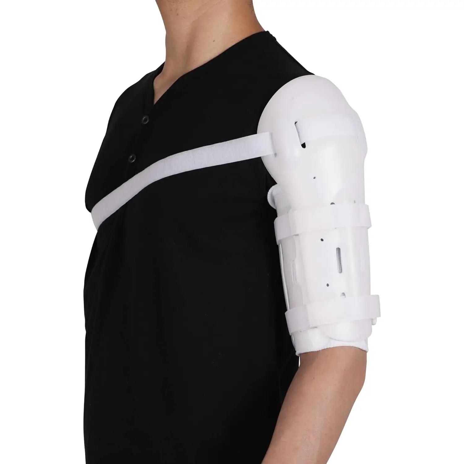 

Sarmiento Brace Humeral Shaft Fracture Splint Cast for Broken Upper Arm, Shoulder, Bicep, Humerus Bone with Sling & Cuff Support