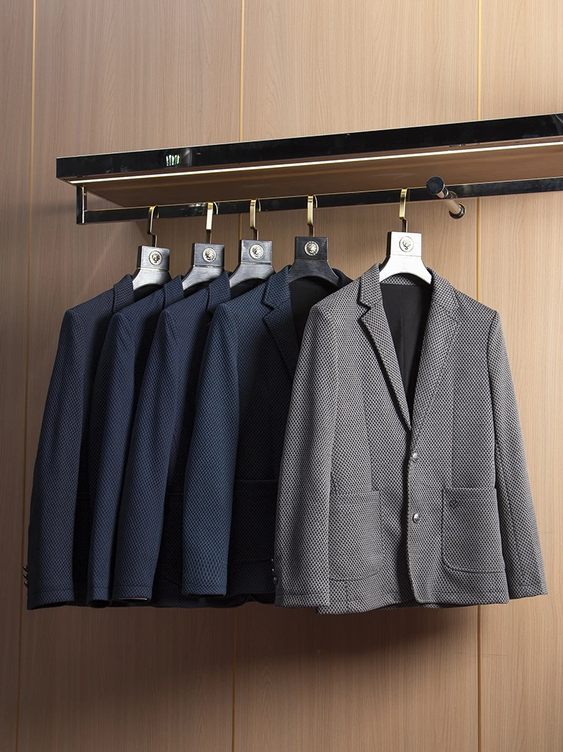 

Повседневный мужской костюм Busin с сосновым узором Jaet, легкая эластичная модная весенняя верхняя одежда, длинный све