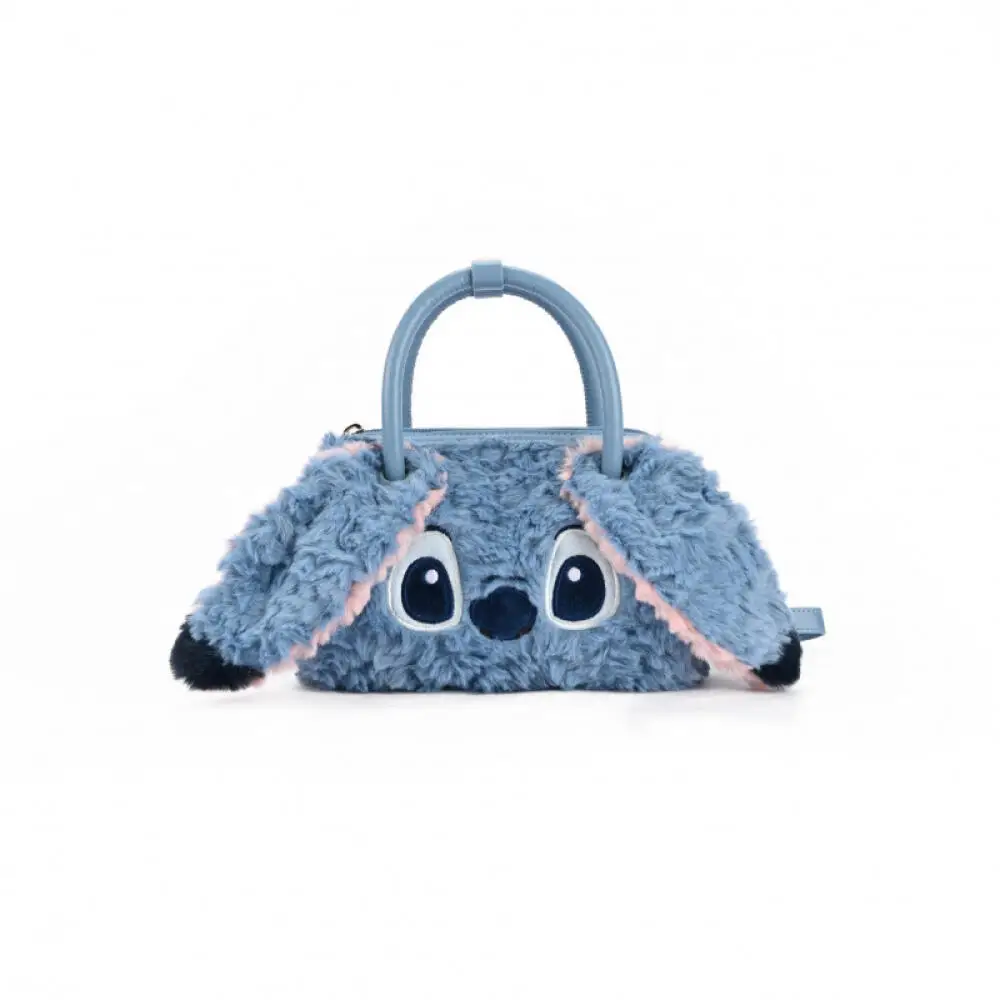 Bolso de Mano de Peluche de Disney Lilo & Stitch, Bolso Bandolera con Diseño de Alien de Dibujos Animados, Estilo para Uso Diario
