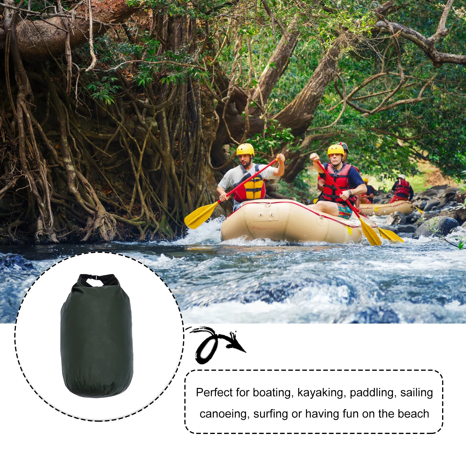 

40L Waterproof Swimming Bag Portable Foldable Dry Bag for Outdoor Rafting Camping Fishing Beach Storage Pouch Waterproof Bags