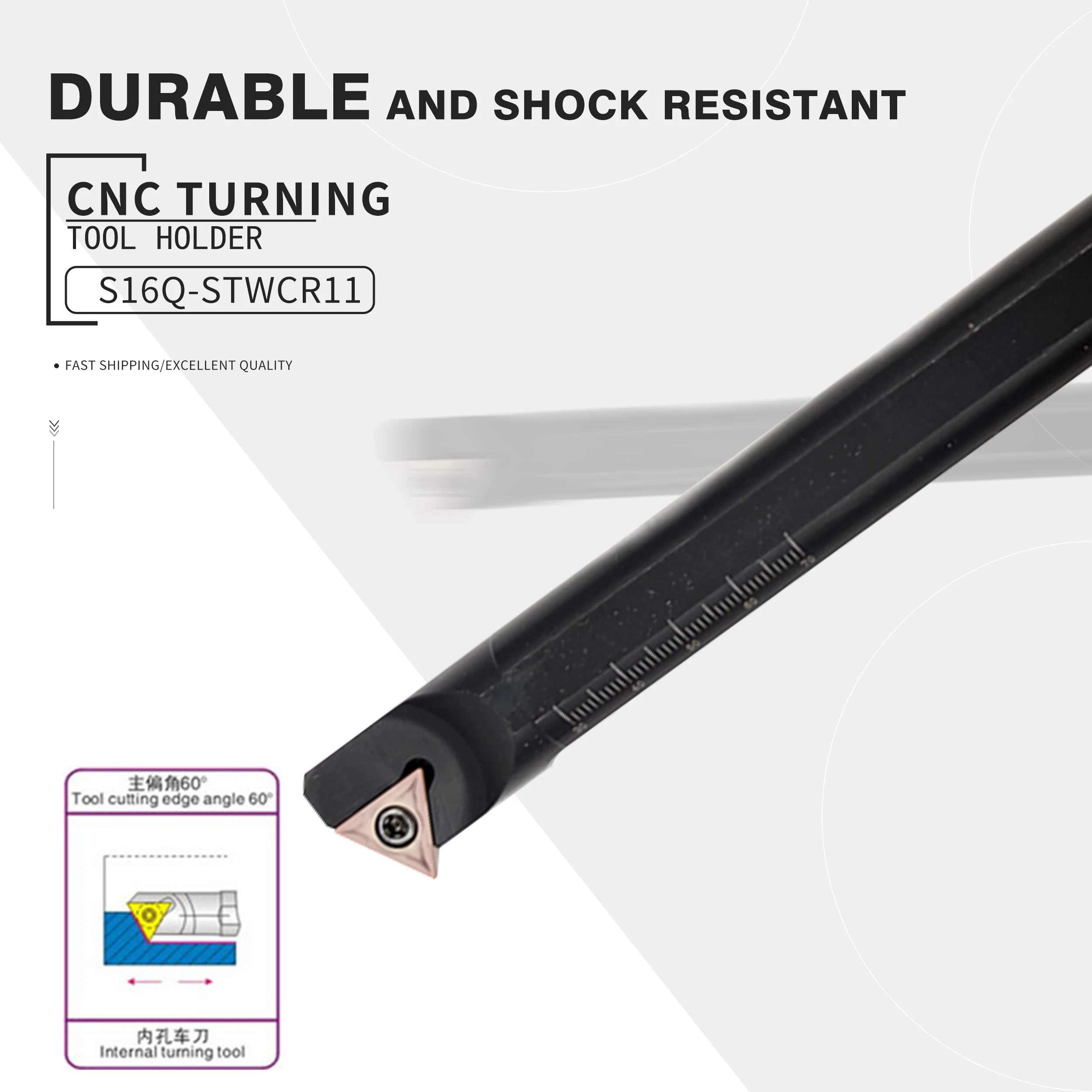 

S08K-STWCR09 S10K-STWCR11 S20R-STWCR11 S25S-STWCR16 Internal turning tool holder CNC lathe processing tools Wear-resistant arbor