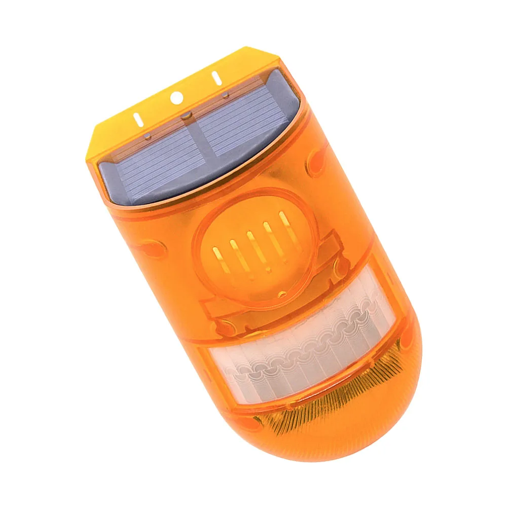 Solar Warning Light Multifunctional Ip65 Waterproof Outdoor Anti-Theft Alarm Lamp Sensor Farm Construction